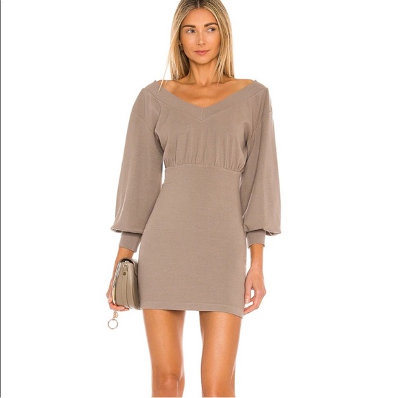 NWT MAJORELLE Tasya Mini Dress in Taupe
Grey Sz Medium - Picture 1 of 12